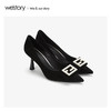 westory2020春季新款尖头细跟高跟鞋女休闲风W20AE51301 商品缩略图0