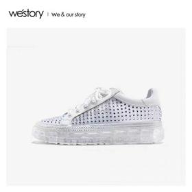 westory2020春季新款潮趣钻饰休闲鞋女W20AM51921