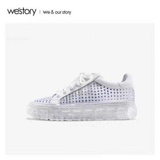 westory2020春季新款潮趣钻饰休闲鞋女W20AM51921 商品图0
