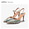 westory2020年夏新品包头高跟蛇纹细跟流行网红ins凉鞋W20BH60711 商品缩略图0