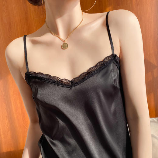 【醋酸缎面】2022夏季新款醋酸花边吊带 商品图10