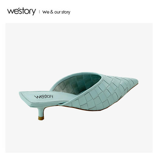 westory2020年夏新包头半拖鞋女外穿编织网红W20AH51931 商品图0