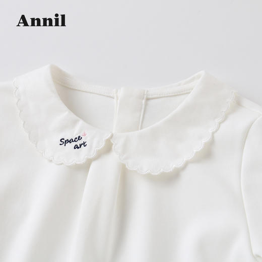 安奈儿女童翻领长袖针织衫xg211511 商品图2