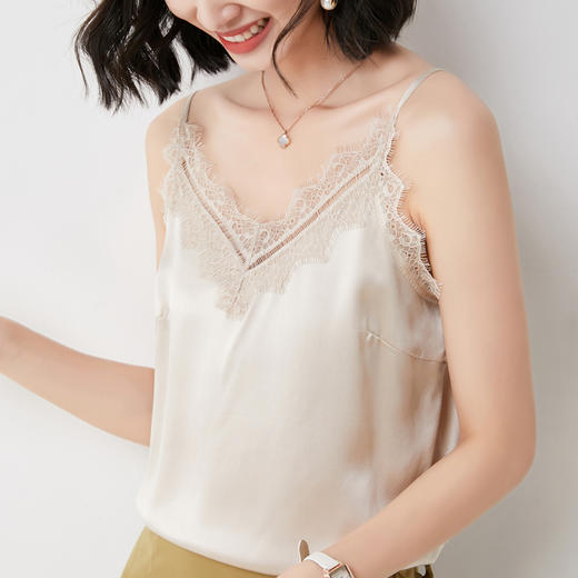 【醋酸缎面】2022夏季新款醋酸吊带背心 商品图3