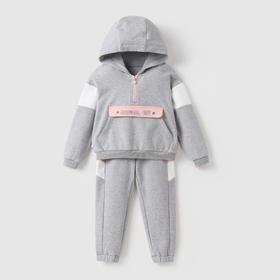 安奈儿女童带帽长袖套装xg211522