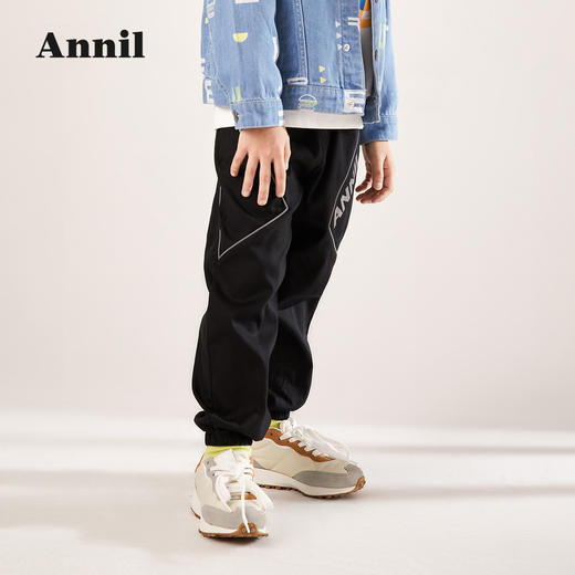 安奈儿男童全腰梭织单裤ab216612 商品图2