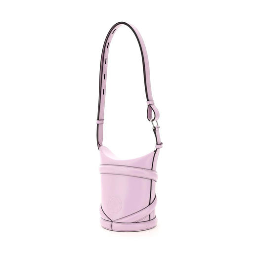 ALEXANDER MCQUEEN 亚历山大.麦昆 女士小牛皮 The Curve 曲线斜挎单肩包 浅紫 656467 1YB42 5310 商品图1