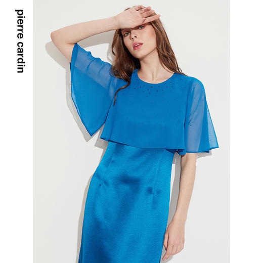 皮尔卡丹女装年夏季新款端正优雅时尚礼服连衣裙P1202D1059L3 商品图3