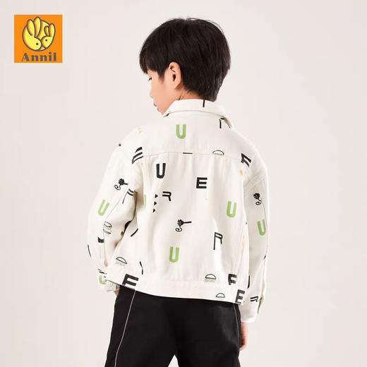 安奈儿男童牛仔夹克外套ab215595 商品图1