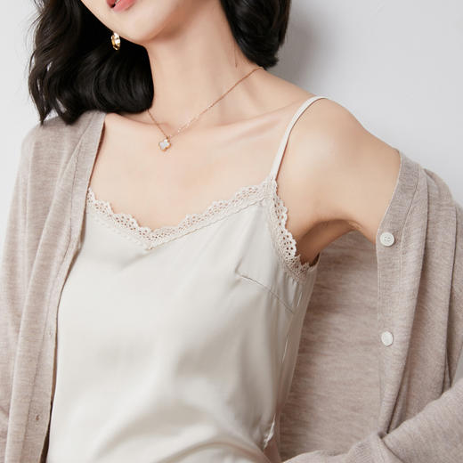 【醋酸缎面】2022夏季新款醋酸花边吊带 商品图4