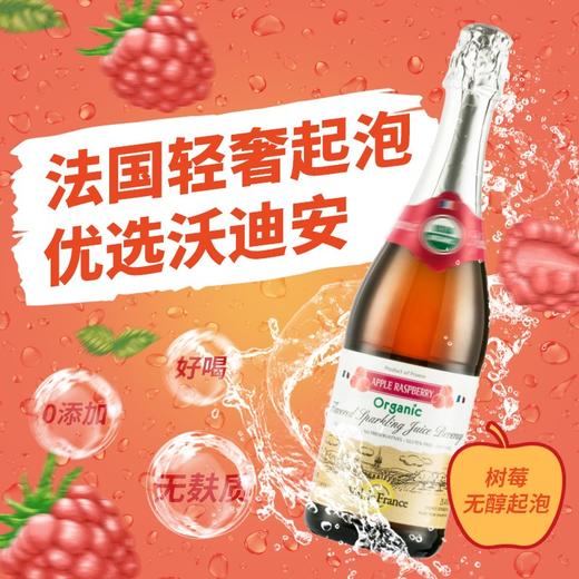 沃迪安含气树莓味苹果汁饮料750ml 商品图2