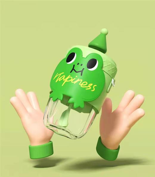 2022小掌萌野比兔元气吸管杯400ml XHR 商品图4