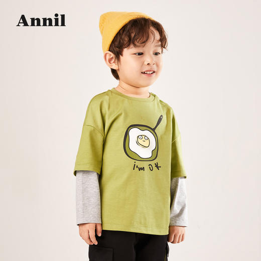 安奈儿男童圆领长袖针织衫xb211545 商品图2