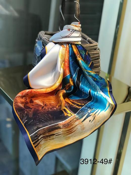 优品堂《迷缀》100％桑蚕丝70方巾 商品图14