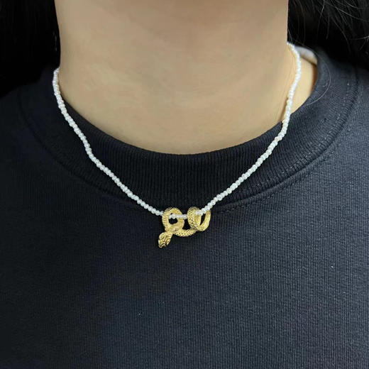 北京仓｜Parel Parel-Serpentine-蛇形 珍珠 项链［波兰设计师］ 商品图1