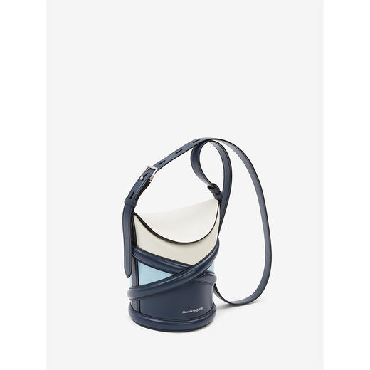 ALEXANDER MCQUEEN 亚历山大.麦昆 女士小牛皮 The Curve 曲线斜挎单肩包 混色 656467 1YBB1 4390 商品图1