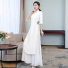 2022春夏新款中国风女装中式复古绣花旗袍连衣裙改良奥黛裤子套装 XY-DYS7959 商品缩略图1