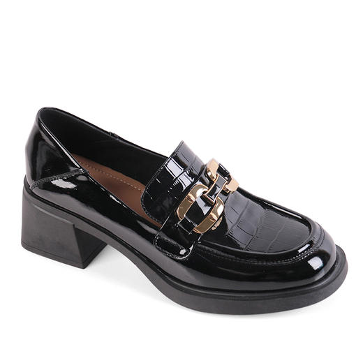 弗洛丹尼2022圆头超轻中跟时尚女鞋 D225548 商品图7