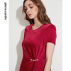 皮尔卡丹女装时尚缎面褶皱收腰通勤宴会礼服连衣裙P1209D1018R5 商品缩略图3
