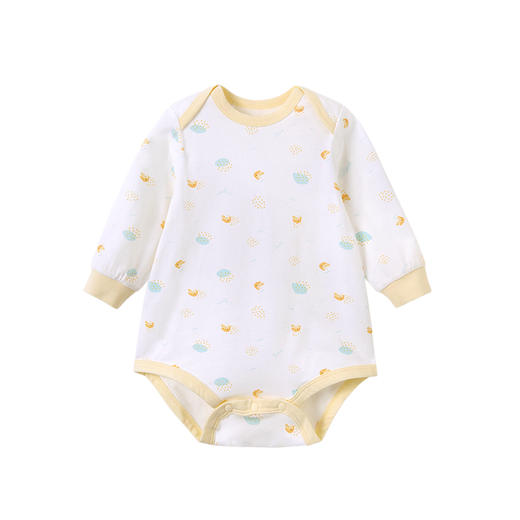 英氏婴儿哈衣长袖包屁衣露腿套头连体衣服蛤衣22春夏YLDAJ02001A 商品图4