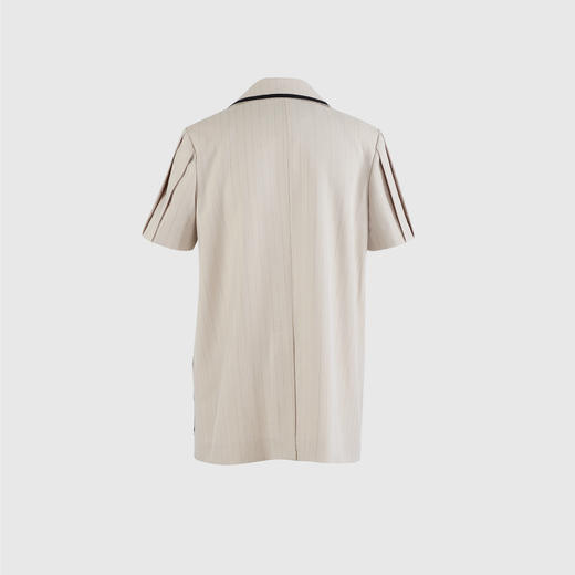 撞色织带短袖外套 商品图3