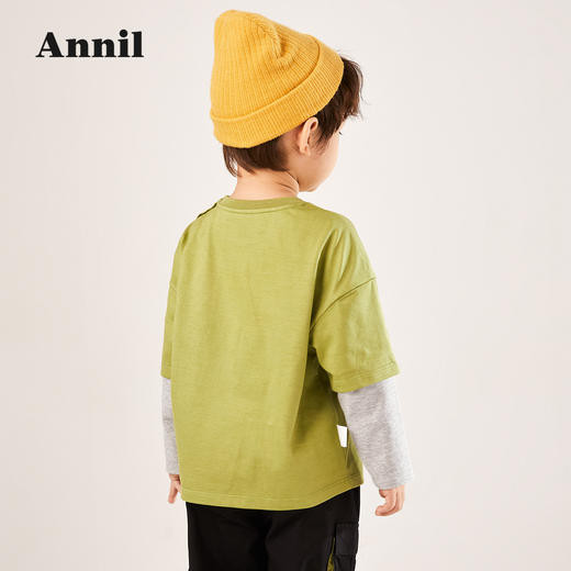 安奈儿男童圆领长袖针织衫xb211545 商品图3