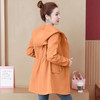 2022春季新款风衣女中长款抽绳显瘦刺绣小个子外套 YX2016 商品缩略图3