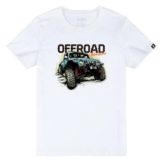 2022夏季新品户外休闲青年牧马人插画印花图案短袖合体圆领t恤衫 NMT-1806 商品图3