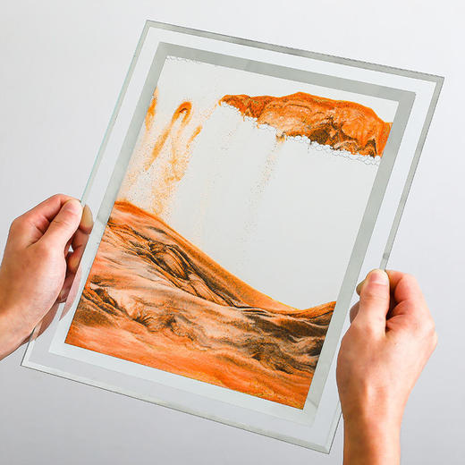 创意流沙画沙漏摆件液体解压艺术生日礼物男女生桌面装饰品 商品图3