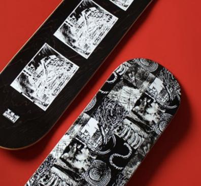 OSCI/版画艺术家王佳明联名双翘滑板 商品图0