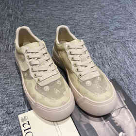 西村名物2021秋季新款网纱印花厚底松糕休闲鞋X21CM33221