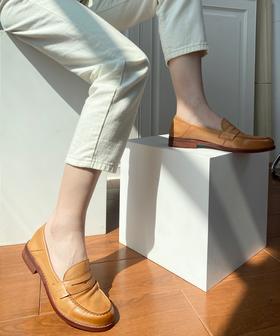 【KD专场】Kacey Devlin英伦小皮鞋女软皮春秋2021新款鹿皮休闲鞋KD8001