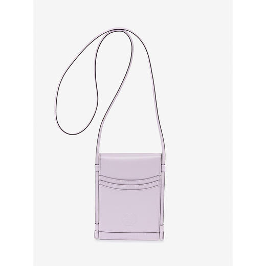 ALEXANDER MCQUEEN 亚历山大.麦昆 皮革单肩斜挎手机包 女士单肩包 浅紫 666362 1YB49 5310 商品图0