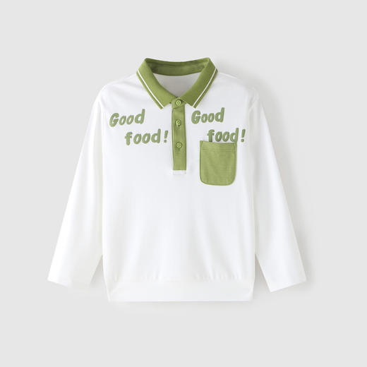 安奈儿男童舒柔棉翻领长袖针织衫xb211547 商品图0