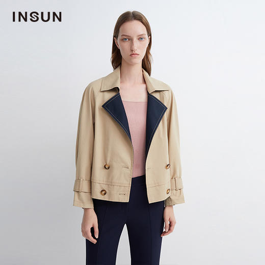 INSUN恩裳2022春季新品风衣(限量款)9C32107016 商品图1