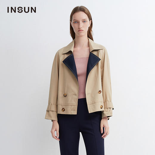 INSUN恩裳2022春季新品风衣(限量款)9C32107016 商品图0