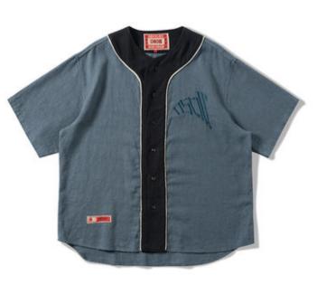 OSCI/0363棉麻中式改良棒球衬衫 商品图0