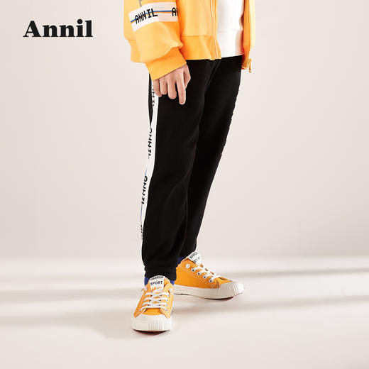 安奈儿男童全腰针织单裤ab216564 商品图1