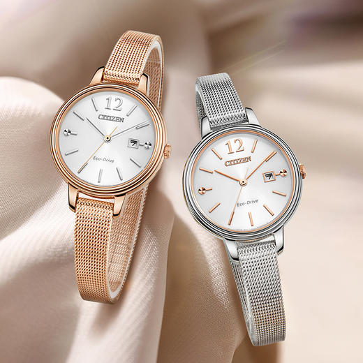 西铁城（CITIZEN）轻便简约温柔光动能手表女EW2449-83A 商品图1