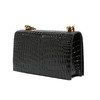 ALEXANDER MCQUEEN 亚历山大.麦昆 女士小牛皮仿鳄鱼纹骷髅头手指斜挎单肩包 黑色 554128 1HB0T 1001 商品缩略图3