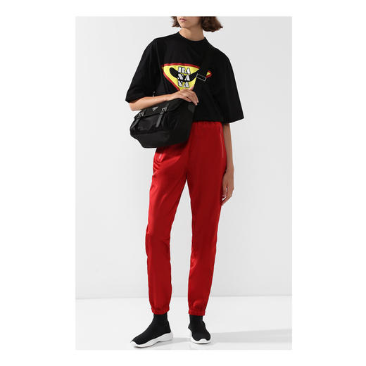 PRADA 普拉达 Knit Basic 2 女士休闲鞋 黑色 1T898I 3KKD F0967 025 商品图1