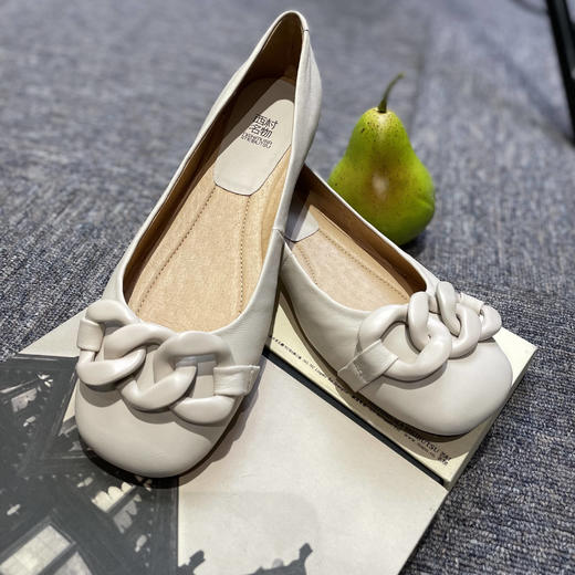 西村名物2021秋季新款女单鞋懒人一脚蹬软底单鞋X21CE33301 商品图0