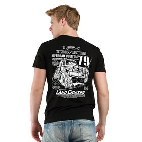 2022夏季landcruiser79越野车休闲圆领短袖T恤圆领合体个性打底衫 NMT-1803