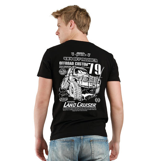 2022夏季landcruiser79越野车休闲圆领短袖T恤圆领合体个性打底衫 NMT-1803 商品图0
