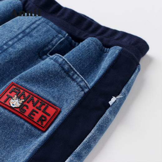 安奈儿男童全腰牛仔单裤ab216558 商品图2