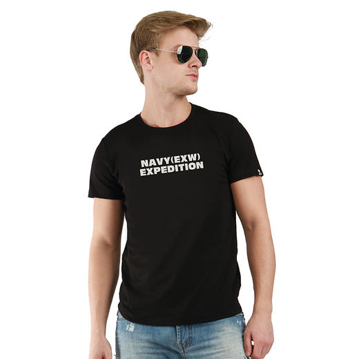 自由基地军风休闲户外短袖T恤城市装备潮流印花简约个性青年打底 NMT-1797 商品图0