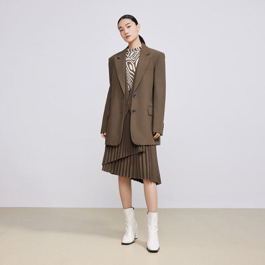 LILY2022春新款女装小众设计感时尚两件套西装外套女122120C2224 商品图2