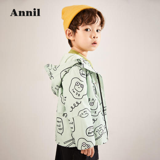 安奈儿男童风衣外套xb215544 商品图2
