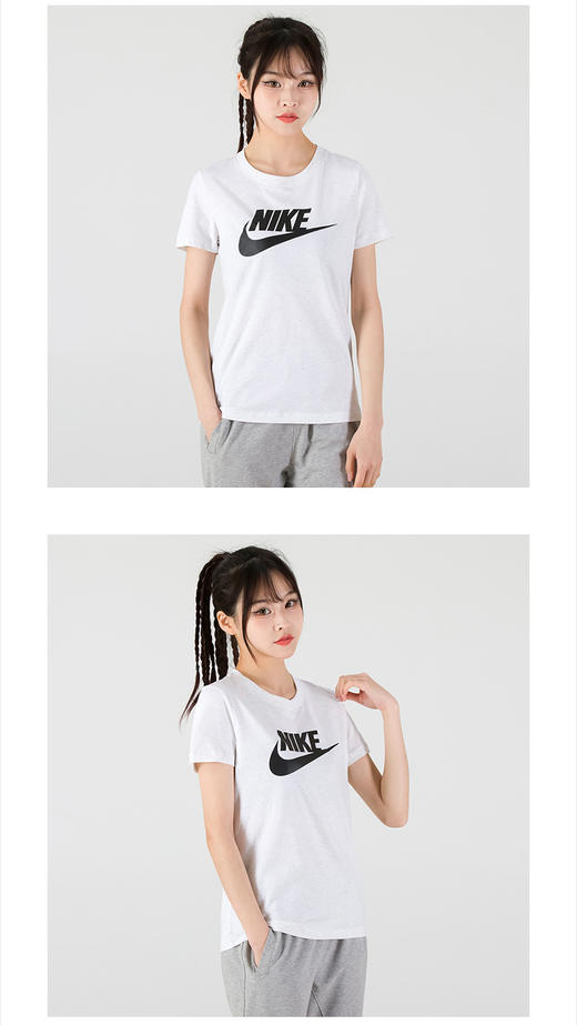 NIKE耐克女装 夏季新款运动服圆领半袖修身透气休闲T恤BV6170 商品图0