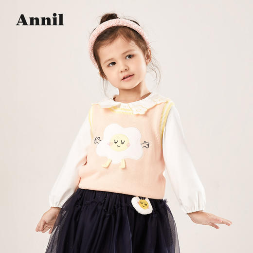 安奈儿女童棉线背心xg212504 商品图1